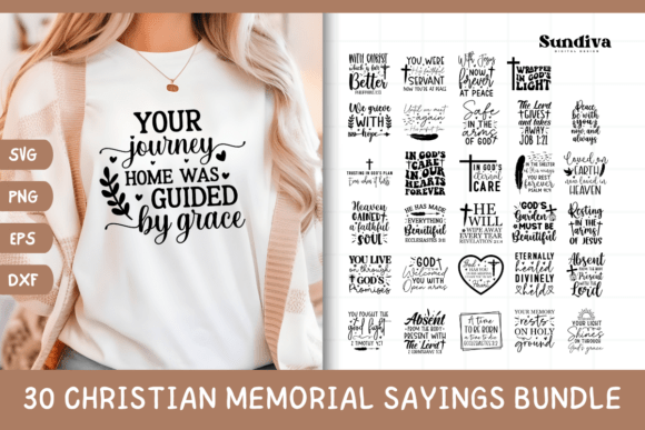 Download 30 Christian Memorial Quote SVG Bundle - Memorial quote Collection
