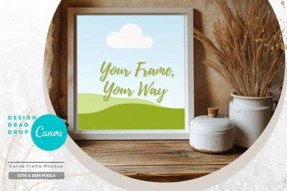 Download Easy-Edit Canva Picture Frame Mockup S49 - Canva picture Collection